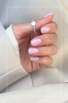 old money nails Short Classy Nails Square Oval, Square Rounded Nails