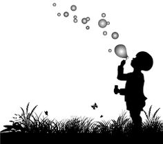 Bildergebnis für silhouette Bubble Tattoo, Bubble Drawing, Boy Silhouette, Bubble Pictures, Silhouette Drawing, Vector Silhouette, Small Boy, Blowing Bubbles