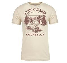 Funny Cat Clothes, Personalized Cat Gifts, Counselor Shirt, Camping With Cats, Cat Dad Shirt, Meme Meme, Ugly Christmas Shirts, Camp Counselor