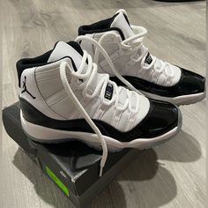 Jordan 11 Retro Concord Size 5y. Worn Once. Practically New. Concord 11, Jordan 11s, Shoes Jordan, Jordan Black, Jordan 11 Retro, Jordan 11, Jordan Shoes, Kids Shoes, Jordan