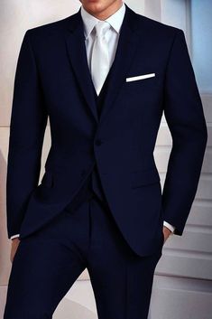 Formal Suits Men, Dress Suits For Men, Designer Suits For Men, Navy Blue Suit, Business Dress, Fashion Suits For Men, Navy Suit, Men’s Suits