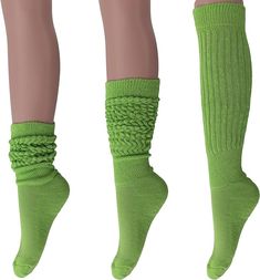 Pistachio Green Trendy Socks, Slouch Socks, Timeless Outfits, Pistachio Green, Knee High Socks, Retro Look, High Socks, Sock Shoes, Pistachio