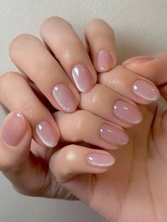 Valentine Nails, Nails Trends, Nude Nail Designs, Smink Inspiration, Simple Gel Nails, Her Nails, Casual Nails, Round Nails