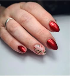 Classy Christmas Nails, Elegant Touch Nails, Paint The Town Red, Cute Pink Nails, Classy Christmas, Red Nail Designs, Almond Acrylic Nails