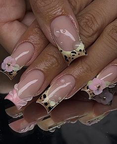 #nails #nailideasacrylic Modern Nails, Soft Nails, Bling Acrylic Nails, Glam Nails, Short Acrylic Nails Designs, Pink Acrylic Nails