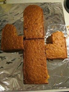 four pieces of bread sitting on top of aluminum foil