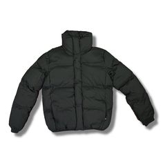 Womens black bubble jacket gift for her A medium weight puffer jacket in a high neck, zipper pockets and a pouch on inside on each side.  Material: 100% Polyester Black Down Puffer Jacket With Zipper Closure, Black Down Puffer Jacket With Zipper, Functional Black Puffer Jacket With Zipper, Functional Black Puffer Jacket With Padded Collar, Black Functional Puffer Jacket With Zipper Closure, Black Functional Puffer Jacket With Zipper, Black Functional Puffer Jacket With Padded Collar, Black Nylon Puffer Jacket With Padded Collar, Black Puffer Jacket With Padded Collar For Cold Weather