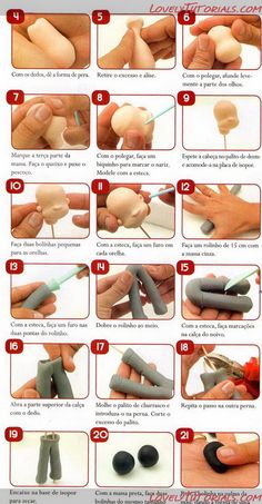 instructions on how to make polymer nails