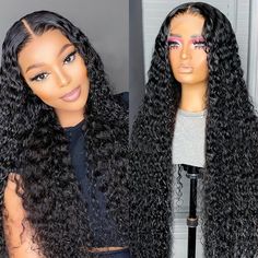 PRICES MAY VARY. Lace Front Wigs Human Hair Material: 100% Unprocessed 10a brazilian virgin human hair water wave lace frontal wigs, full and thick, natural look, health and comfort, soft and bouncy, can be dyed, bleached, straightened and restyled. HD Lace Front Wigs Human Hair Size: 13x4 HD transparent Lace, blends perfectly into your skin, soft and breathable, 180% density deep curly lace front wigs human hair looks more natural and full. Water Wave Lace Front Wigs Human Hair Texture: 180% de 22 Inch Wet And Wavy Wig, Wet And Wavy Lace Front Wig Middle Part, 30 Inch Wet And Wavy Wig, Curly Wig Wet Look, Water Wave Wig Wet Look, Wavy Lace Front Wigs, Curly Lace Frontal, Hair Water, Ponytail Bun