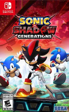 the game cover for sonic shadow generations