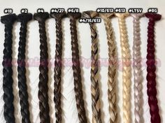 Clip-in Braids hair extensions Human hair and Synthetic hair Hand-made Hair Braid Color Extensions, Hair Extention Braids, Braided Hair With Clip In Extensions, Mixing Hair Extension Colors For Braids, Clip In Hair Extensions Plait, Brown With Blonde Highlights, Head Band, Light Ash Blonde, Dreadlock Extensions