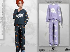 the pajamas are designed to look like cats