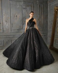 Formal Goth, Prom Dresses One Shoulder, Mark Bumgarner, Beaded Ball Gown, Prom Dresses Sparkly, Ball Gown Prom Dresses, Gown Prom Dresses, Robes Glamour, Black Ball Gown