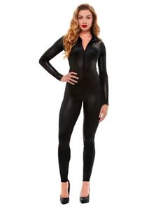 Create your own cat costume with this awesome Wetlook catsuit. It’s the perfect way to be the slyest and sexiest cat at any party! Inseam: 28” Material: Polyester, spandex Care: Hand wash Imported Marshmallow Costume, Halloween Costumes Ideas For Women, Home Halloween Costumes, Cat Suit, Stranger Things Costume, Halloween Costumes Ideas, Horror Costume, Halloween Costumes For Women, Cat Costume