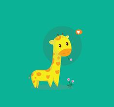 cute giraffe (1) | Images :: Behance