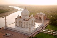 an aerial view of the tajwa palace in india