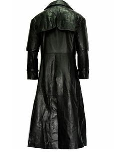 Handmade Stylish Coat Made from Top Quality Supple Leather.One of our most exclusive Steampunk /Goth /Van Helsing Style Inspired pieces in our collection.All time classic Steampunk / Gothic Coat in the Van Helsing Style! These elegant coats are not pre-made.They are hand-made, with great attention to detail to Guarantee It’s Distinctive Look.If looked after correctly, it can last for Decades!!!!Natural Leather is Breathable so you won’t feel Sticky and Suffocated.This is a Luxury item at a Rock Bottom Price. (Normally retail at $300.00) FEATURES:Material: Genuine leatherLining: Comfortable viscose inner liningColor: Mysterious blackFront: Belted buckle closurePockets: Two side waist pockets, two inner pocketsCollar: Shirt collar style, buckle closureSleeves: Straps at both sleevesStitching Gothic Leather Outerwear, Black Gothic Leather Jacket, Black Gothic Leather Outerwear, Fitted Leather Outerwear For Alternative Fashion, Black Leather Post-apocalyptic Outerwear, Gothic Trench Coat, Princes Fashion, Vampire Fashion, Gothic Coat