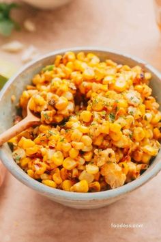 Looking for a salad recipe bursting with Mexican flavors? Try out this amazing Mexican Street Corn Salad, also known as Esquites! It features charred corn kernels mixed with creamy mayo, tangy lime, spicy chilies, and the savory burst of Cotija cheese. You can make it quickly and easily, making it perfect for parties or weeknight dinners. This authentic Mexican recipe works great as a side dish, dip, or flavorful topping for tacos and salads. Full recipe on my blog. Street Corn Off The Cob, Mexican Street Corn Salad Recipe, Corn Off The Cob, Street Corn Salad, Charred Corn, Mexican Street Corn Salad, Corn Chowder Recipe, Mexican Street Food, Salad Dishes