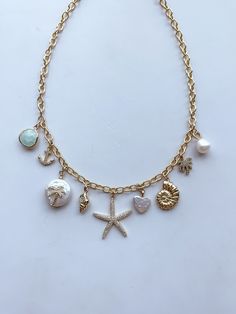 Custom Charm Bracelet, Surf Jewelry, Beachy Jewelry, Preppy Jewelry, Pretty Jewelry Necklaces, Permanent Jewelry, Jewelry Swarovski, Jewelry Accessories Ideas, Jewelry Essentials