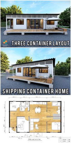 Shipping container home Container Cabin, Shipping Container Home, Front Porch Ideas Australia, Container Buildings, Front Porch Ideas Curb Appeal