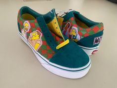 Vans  Simpsons Moes Tavern Checkerboard Skate Shoe   Men's size 3.5 / Women’s 5.  This small size may be good for kids We strive for 5 star feedback, Please reach out to us if you have any issues, so that we may resolve any issues for you before feedback has been left. Please note that this entire store is a 2 person operation, so we thank you in advance for your understanding and patience. We ship orders every day, Monday-Friday. We do not ship orders on days when USPS is closed. We answer messages on Monday-Friday only, during business hours (9am-5pm) Ebay has an automated system in place for our store- once a buyer has left us feedback they will automatically receive positive feedback from us.  Thank you for supporting our small business. Skate Shoe, Old Skool, The Simpsons, Skate Shoes, Monday Friday, Positive Feedback, 5 Star, Shoes Mens, Athletic Shoes