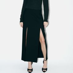 Brand New With Tags, No Flaws Runs Large, Approx Measurements: S Tagged As M Waist 15-15.5 In, Size M Tagged As L Waist Laid Flat Is 15.5-16in, Length 35 In Gorgeous Double Split Midi Skirt From Zara. High Front Slits,Zipper Closure Material: Exterior 100% Wool / Lining 100% Polyester Your Purchase Supports My Small Business. Thank You! Don't Have A Poshmark Account? Sign Up Today Using My Code: Aleksabrooklyn & Save $10 Off Your 1st Order! Midi Black Skirt, Split Midi Skirt, Zara Skirts, Business Thank You, Women Skirts Midi, Material Exterior, Zara Black, Black Skirt, Midi Skirt