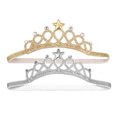 PRICES MAY VARY. Packing include: 2pcs Birthday Headbands with Crown. Material: cloth,lace,glitter powder, rhinestone . Color: gold, sliver. Size : 0.32 inches width, 15.2 inches girth,Suitable for ages 8month to 3 years babies,toddler. Exquisite hairband,great design,Suitable for daily use, photography, party, birthday, halloween, etc. Great design crown headband,cotton Lace weaving petal and diamond ornament. make your baby become more fashionable, attractive, beautiful. Soft and elastic, the Prom King Crown, Crown Hair Accessories, Prom King, Birthday Tiara, Birthday Headband, Girls Crown, Princess Tiara, Rhinestone Crown, Glitter Powder