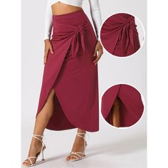 Looking for a chic and comfortable skirt that will elevate your wardrobe? Look no further than this stunning maxi wrap skirt! With its elastic back and adjustable tie waist, this skirt offers a flattering and customizable fit for all body types. Made from a soft and lightweight fabric, this skirt is perfect for any season, and its boho-inspired style adds a touch of effortless elegance to any outfit. Whether you're dressing up for a special occasion or keeping it casual for a day out, this maxi Beach Maxi Skirt, Comfortable Skirts, Wrap Skirts, Wrap Maxi Skirt, Floral Maxi Skirt, Slip Skirt, Women Maxi, Effortless Elegance, Women's Skirts