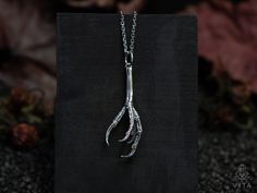 "Raven claw - ingredient in many spells. With this pendant you will pass the dress code on any witches' Sabbath. This can be a wonderful gift. Gothic pendant for Halloween. sterling silver 925 Size: 1.9 х 5,5 cm (0,75 х 2,17 in) Weight: 4.08 g You can also purchase a chain to the pendant. Just select the \"pendant with chain\" option. To see a photo of the chain, contact me in messages. Jewelry will be shipped within 3-4 business days after payment for items that are in stock and 1-2 weeks after Raven Totem, Raven Claw, Silver Cat Ring, Pagan Necklace, Gothic Pendant, Branch Earrings, Claw Necklace, Viking Pendant, Witch Jewelry