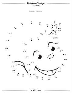 connect the dots to draw cartoon characters and color them with their own faces in this coloring page