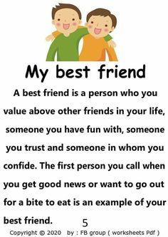 the best friend is a person who you value above other friends in your life,