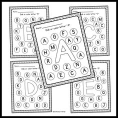 Abc Do A Dot Printables, Dab A Dot Printables Free, Lowercase B And D, Alphabet Dot To Dot, Preschool Curriculum, Alphabet Worksheets, Upper Case, Printable Letters, School Items