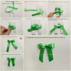 how to make a bow out of paper with ribbon and glue - step by step instructions