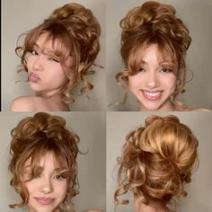 Celeb Hairstyles Red Carpet, Updo For Quinceanera, Hairstyles For Braidsmaid, Fairy Bun Hairstyles, Old Fashioned Hairstyles Vintage, Birthday Updo Hairstyles, Vampy Updo, Short Quince Hairstyles, Cute Hair Designs