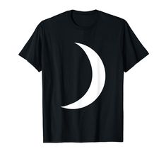 PRICES MAY VARY. Lightweight, Classic fit, Double-needle sleeve and bottom hem Crescent Moon, Astronomy, Branded T Shirts, Crescent, Types Of Printing, Boho Fashion, Collar Styles, Top Styles, Print Patterns