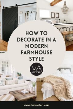 how to decorate in a modern farmhouse style