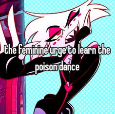 an anime character with the caption that reads, i'm the feminine urge to learn