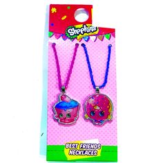 Shopkins Cupcake Necklace Shopkins Donut Necklace Shopkins Bff Necklace Set Shopkins Cupcakes, Shopkins Girls, Best Friends Necklace, Donut Necklace, Cupcake Necklace, Cupcake Queen, Friends Necklace, Bff Necklace, Chantel Jeffries