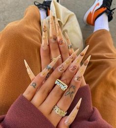 Exotic Nails, Name Ring, Square Acrylic Nails, Fire Nails, Coffin Nails Designs, Pretty Acrylic Nails, Dope Nails, Best Acrylic Nails, Long Acrylic Nails