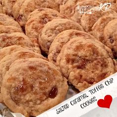 a bunch of cookies sitting on top of a counter