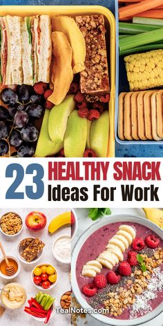 23 healthy snack ideas for work that are easy to make and great for the whole family