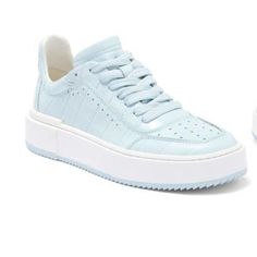 ad eBay - Find many great new & used options and get the best deals for Stuart Weitzman Ryan Croc-Embossed Leather Low - Top Sneaker Light Blue 6 at the best online prices at eBay! Free shipping for many products! Stuart Weitzman Shoes, Stuart Weitzman, Embossed Leather, Womens Shoes Sneakers, Low Top, Top Sneakers, Womens Sneakers, Athletic Shoes, Dust Bag