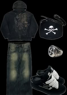 Baggy Homeless Style, Streetpunk Aesthetic, Grunge Street Wear, Skater Fits, Y2k Outfits Men, Fits Clothes, Mens Outfit Inspiration