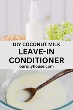 DIY leave-in conditioner is simple to make and will leave your hair feeling well moisturized. Learn how to make a leave-in conditioner with coconut milk or aloe vera, as well as a DIY  leave-in conditioner for hair growth. Each recipe is made with natural ingredients that are very cost-friendly. Aloe Vera Conditioner Diy, Homemade Leave In Conditioner Black Hair, Diy Leave In Conditioner For Dry Hair, Home Made Leave In Conditioner, Diy Leave In Hair Conditioner Coconut Oil, Coconut Milk Leave In Conditioner Diy, Non Toxic Leave In Conditioner, Homemade Deep Conditioner, Hair Conditioner Recipe