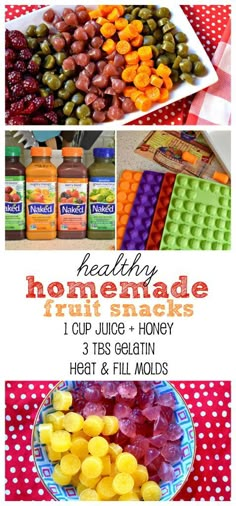 healthy homemade fruit snacks for kids and adults