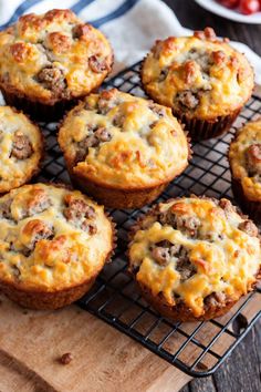 Sausage and Cheese Muffins With Bisquick Recipe  Ingredients  - 1 cup Bisquick mix - 1/2 cup shredded cheddar cheese - 1/2 cup cooked and crumbled sausage - 1/2 cup milk - 1 large egg - 1/4 teaspoon black pepper  Full Cooking Instructions on... Sausage Egg Bisquick Muffins, Sausage Cheese Muffins Bisquick, Sausage Muffins With Bisquick, Sausage And Cheese Muffins, Muffins With Bisquick, Bisquick Sausage Muffins, Pumpkin Pie Cookies Recipe, Sausage Cheese Muffins, Bisquick Sausage