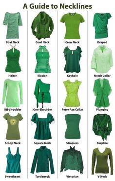 the different types of green clothes for women