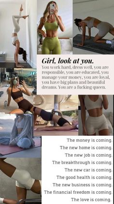 Daglig Motivation, Fitness Vision Board, Vision Board Manifestation, Vision Board Inspiration, Get My Life Together, Healthy Lifestyle Motivation, Healthy Girl, Healthy Lifestyle Inspiration