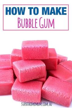 how to make bubble gum with text overlay