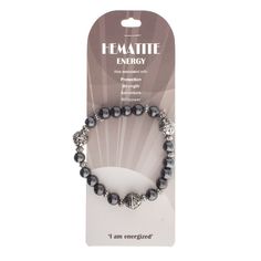 Buy the John Bead Hematite Black Natural Stone Stretch Bracelet at Michaels. com. Hematite is believed to improve the energy in your relationships and is often associated with protection, strength, adventure and willpower. This bracelet features black natural stone beads with ornate silver-tone spacer beads that add a simple touch of charm to any outfit and can be layered with other accessories. Hematite is believed to improve the energy in your relationships and is often associated with protect Natural Stone Beads, The Energy, Stretch Bracelet, Spacer Beads, Stretch Bracelets, Stone Beads, Natural Stone, Natural Stones, Silver Tone